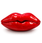 Coral-colored mouth