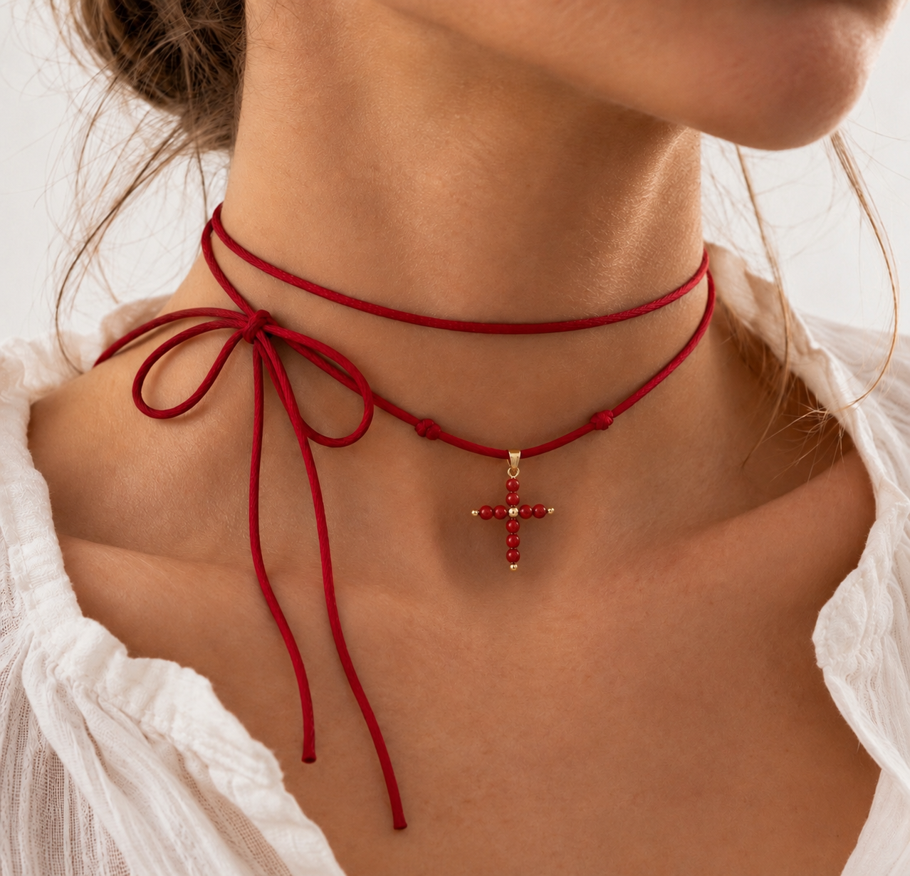 Caprera – collier, porté