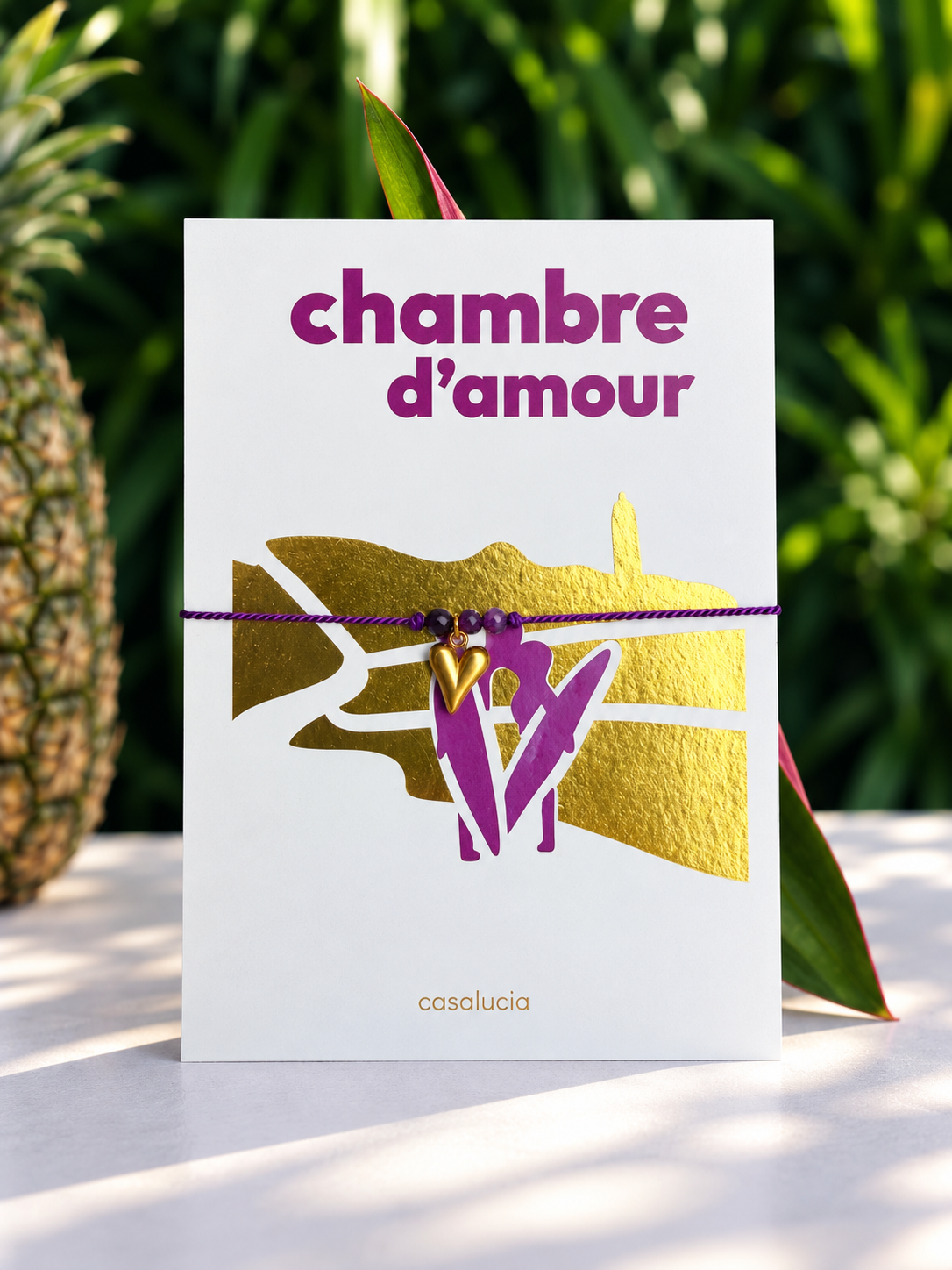 Chambre d'Amour – bracelet, sur sa carte