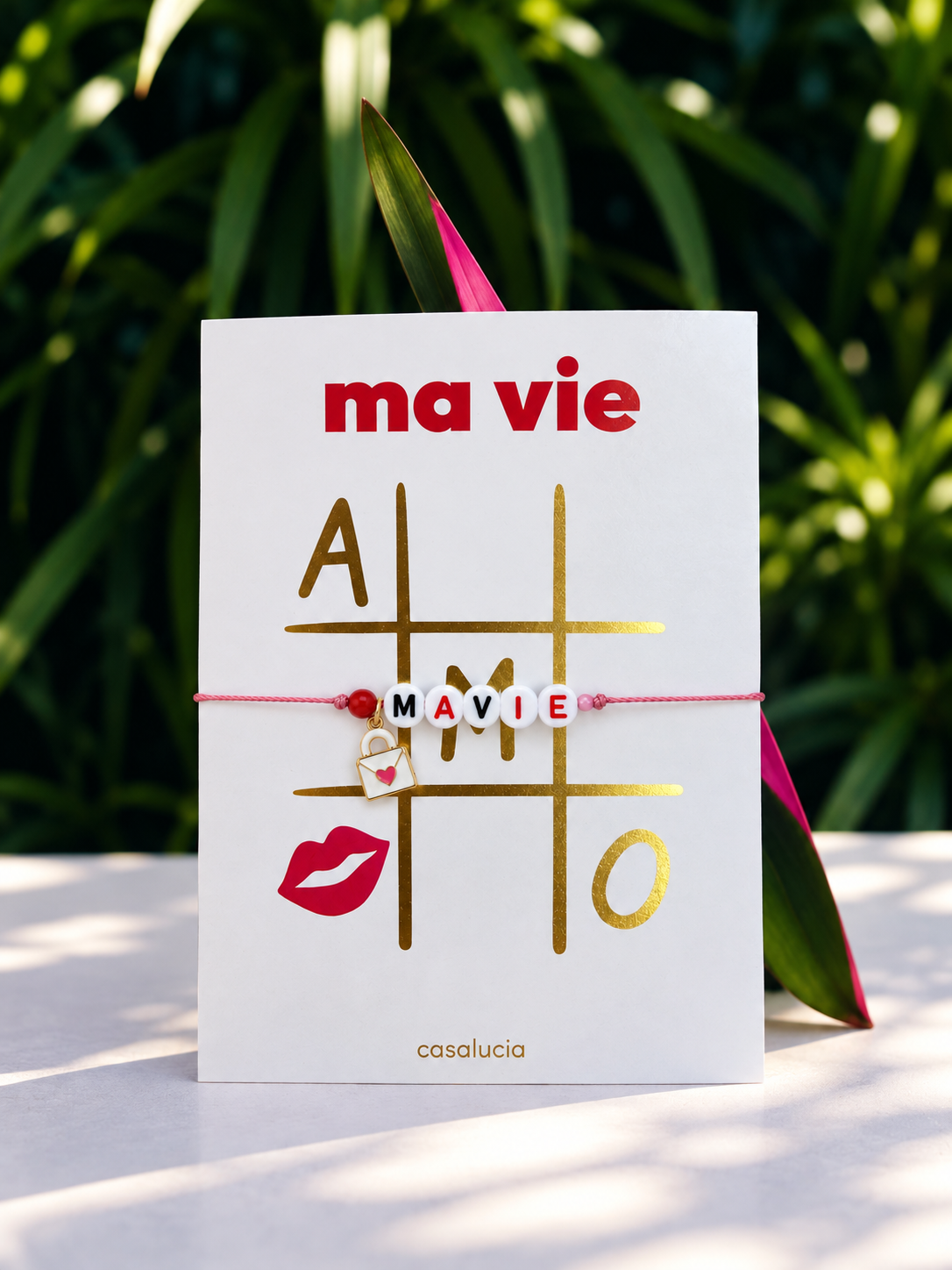 Ma Vie – bracelet, sur sa carte