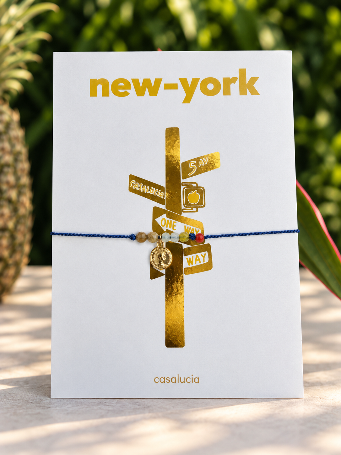 New York – bracelet, sur sa carte