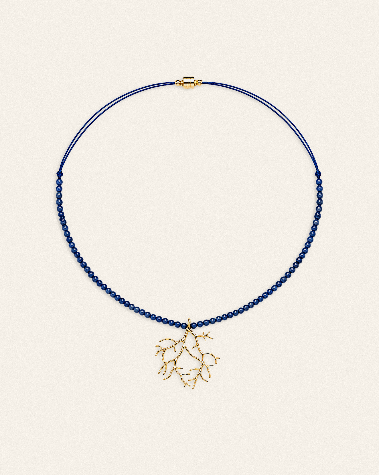 Coru – collier, saphirs bleus