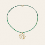 Coru – collier, émeraudes