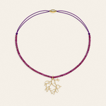 Coru – collier, rubis