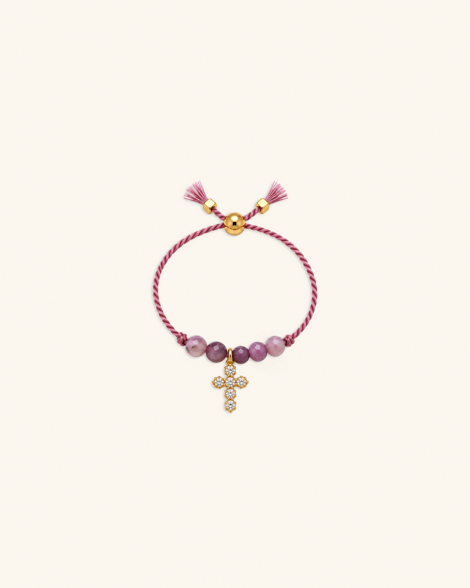 Gabriel – bague, blanc rose