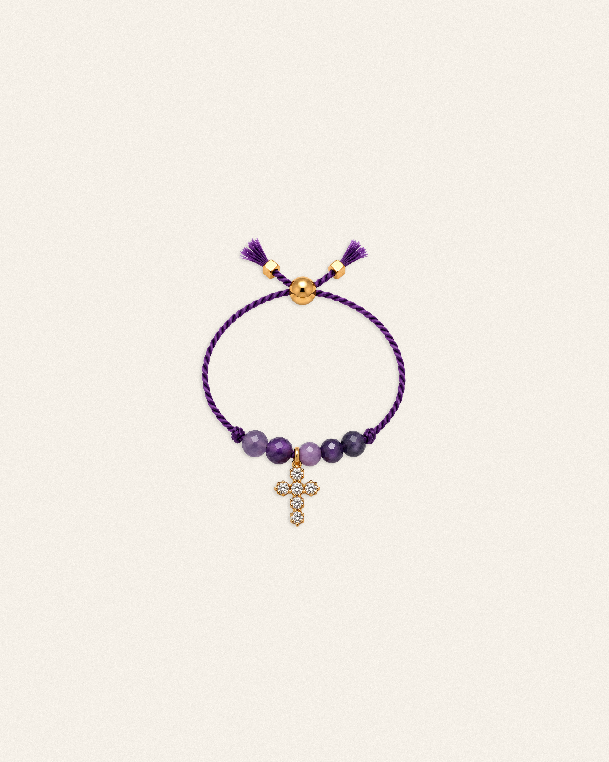 Gabriel – bague, blanc violet
