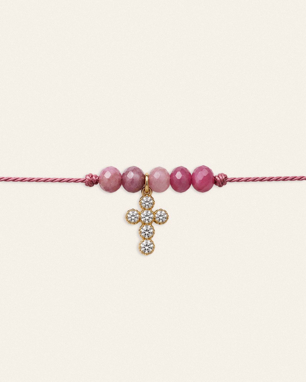 Gabriel – bracelet, blanc rose