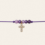 Gabriel – bracelet, blanc violet