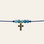Gabriel – bracelet, noir bleu