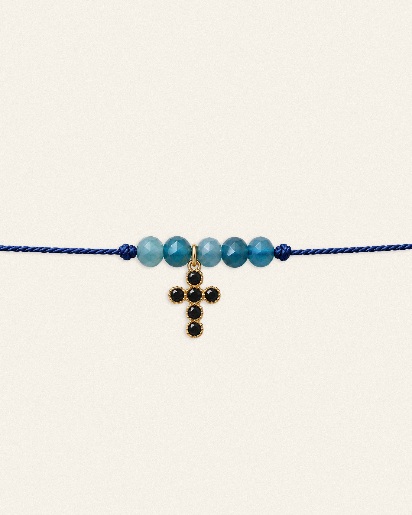 Gabriel – bracelet, noir bleu