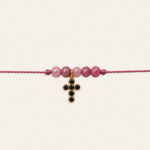 Gabriel – bracelet, noir rose