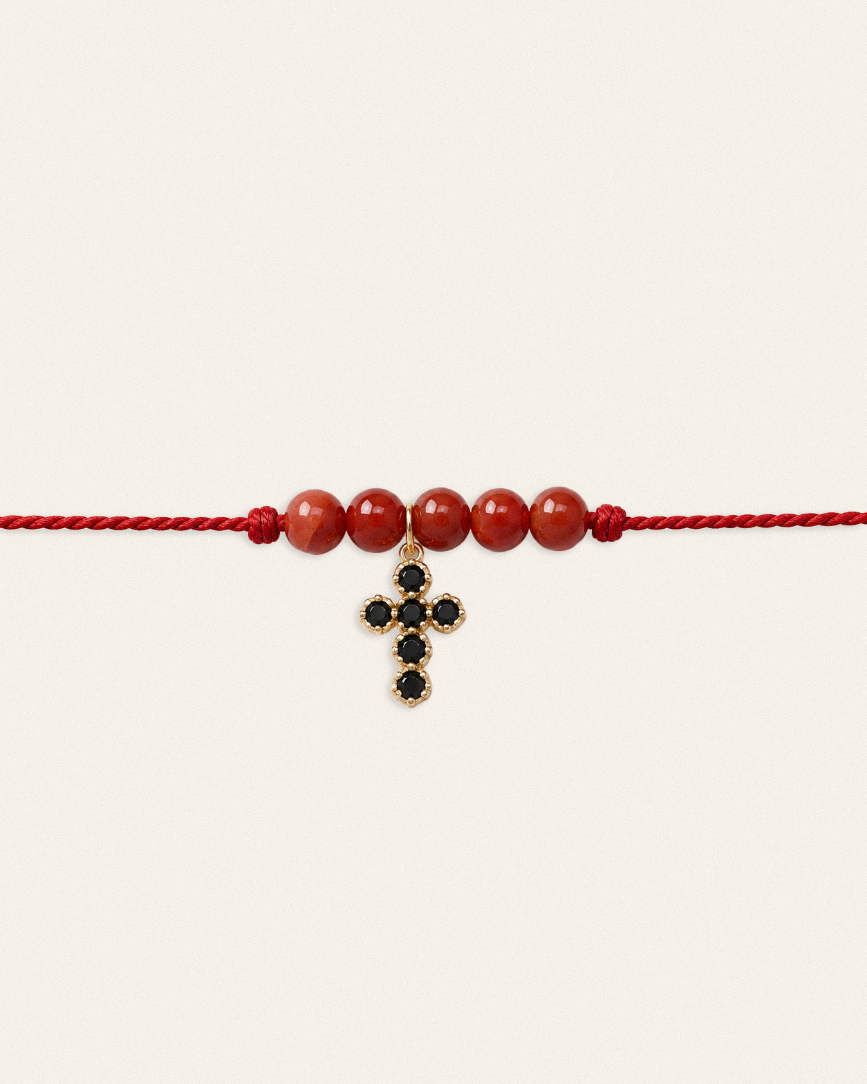 Gabriel – bracelet, noir rouge