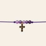 Gabriel – bracelet, noir violet