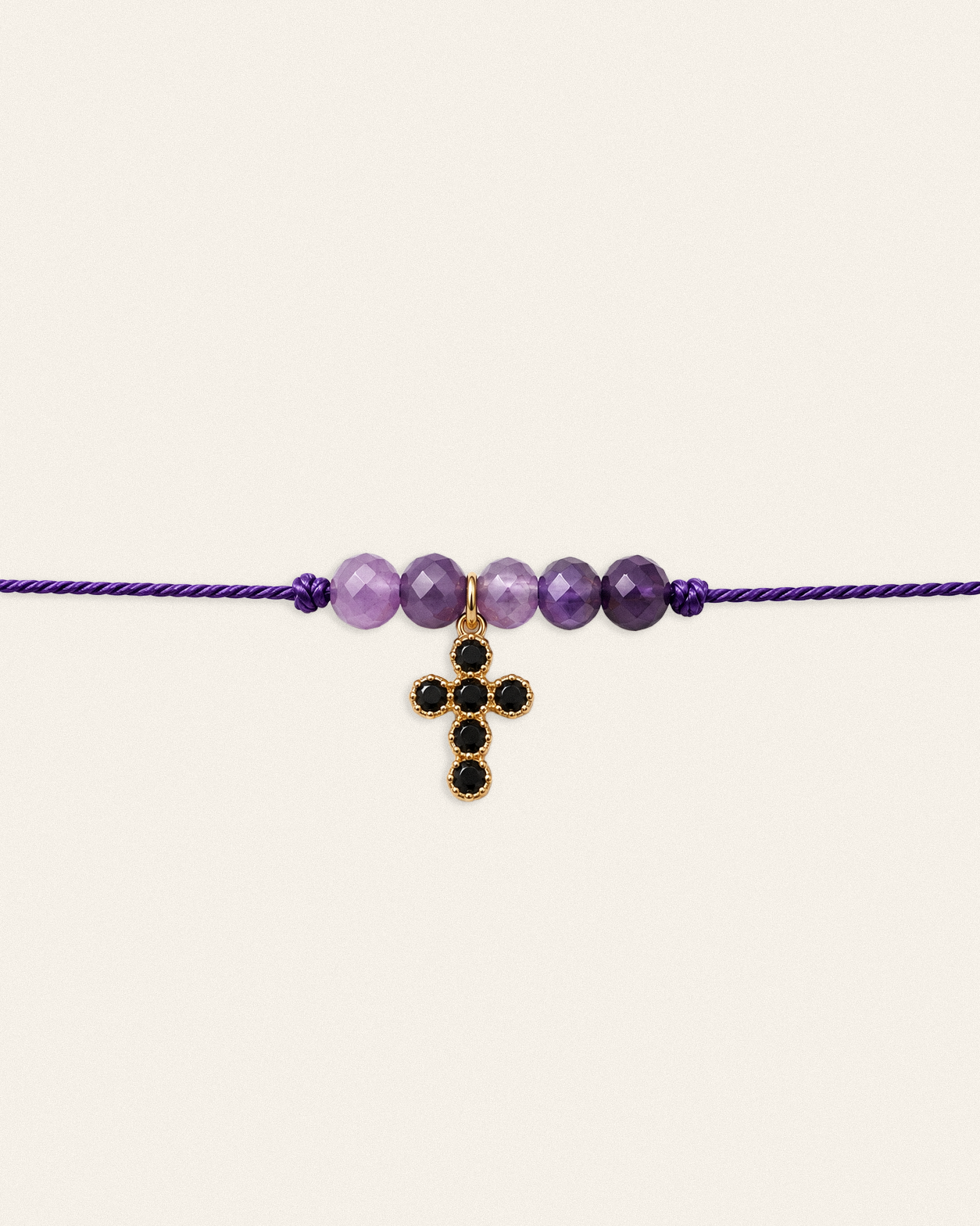 Gabriel – bracelet, noir violet