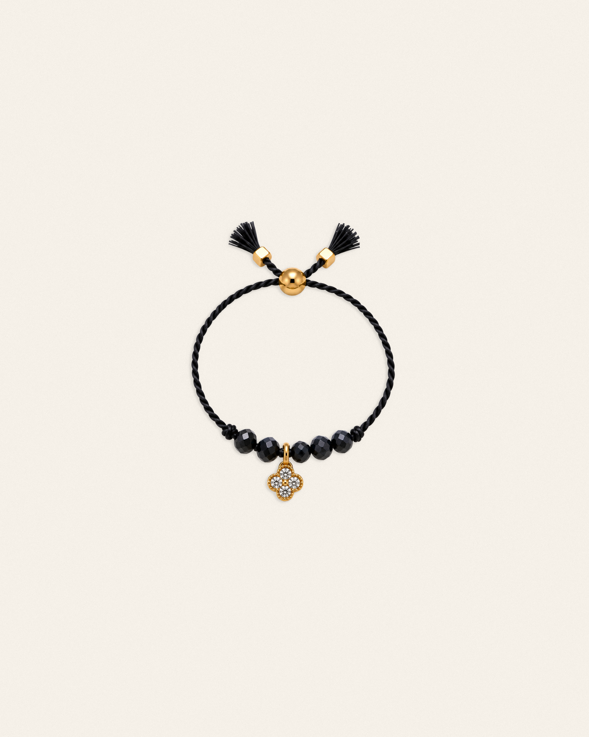 Hariel – bague, blanc noir
