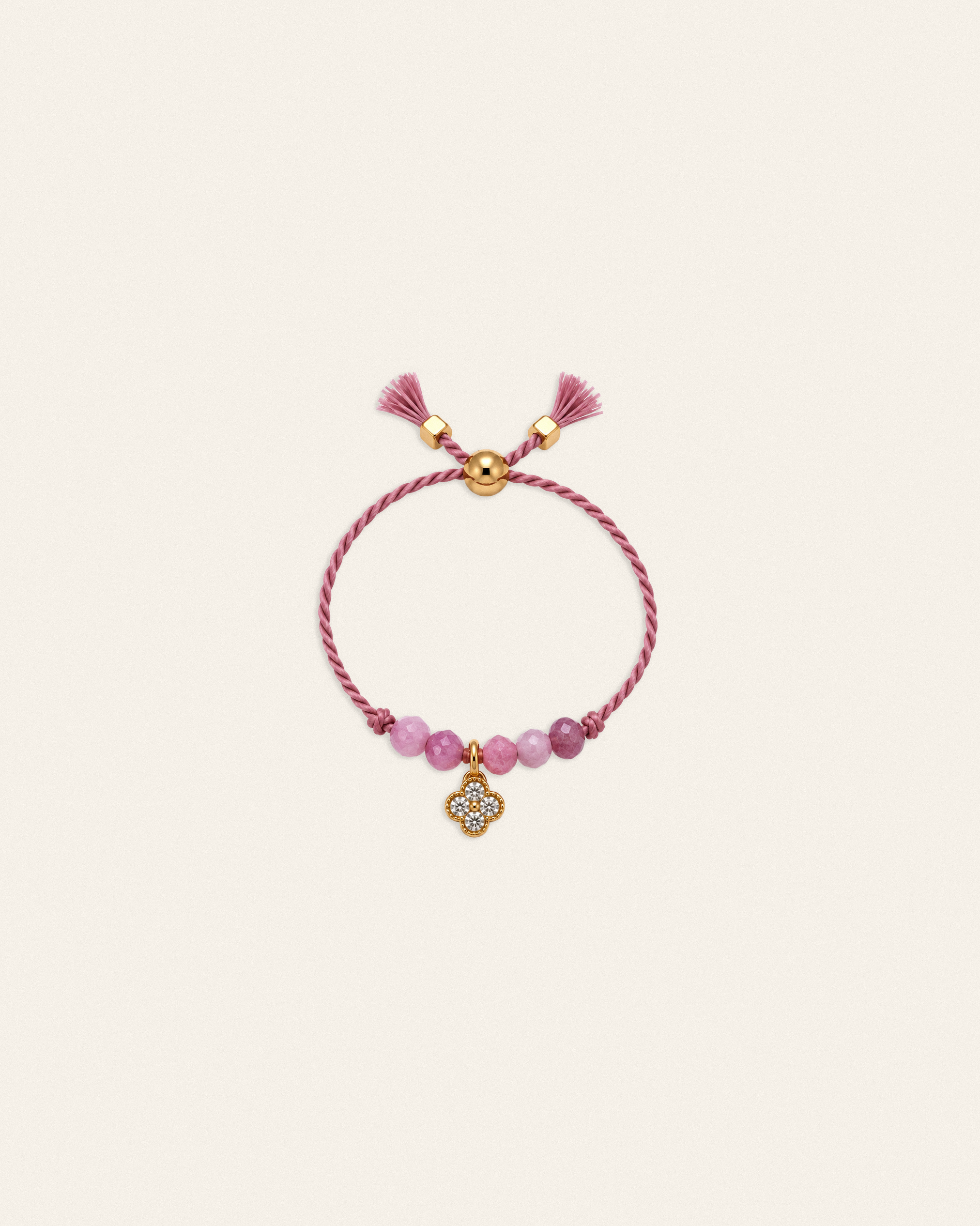 Hariel – bague, blanc rose