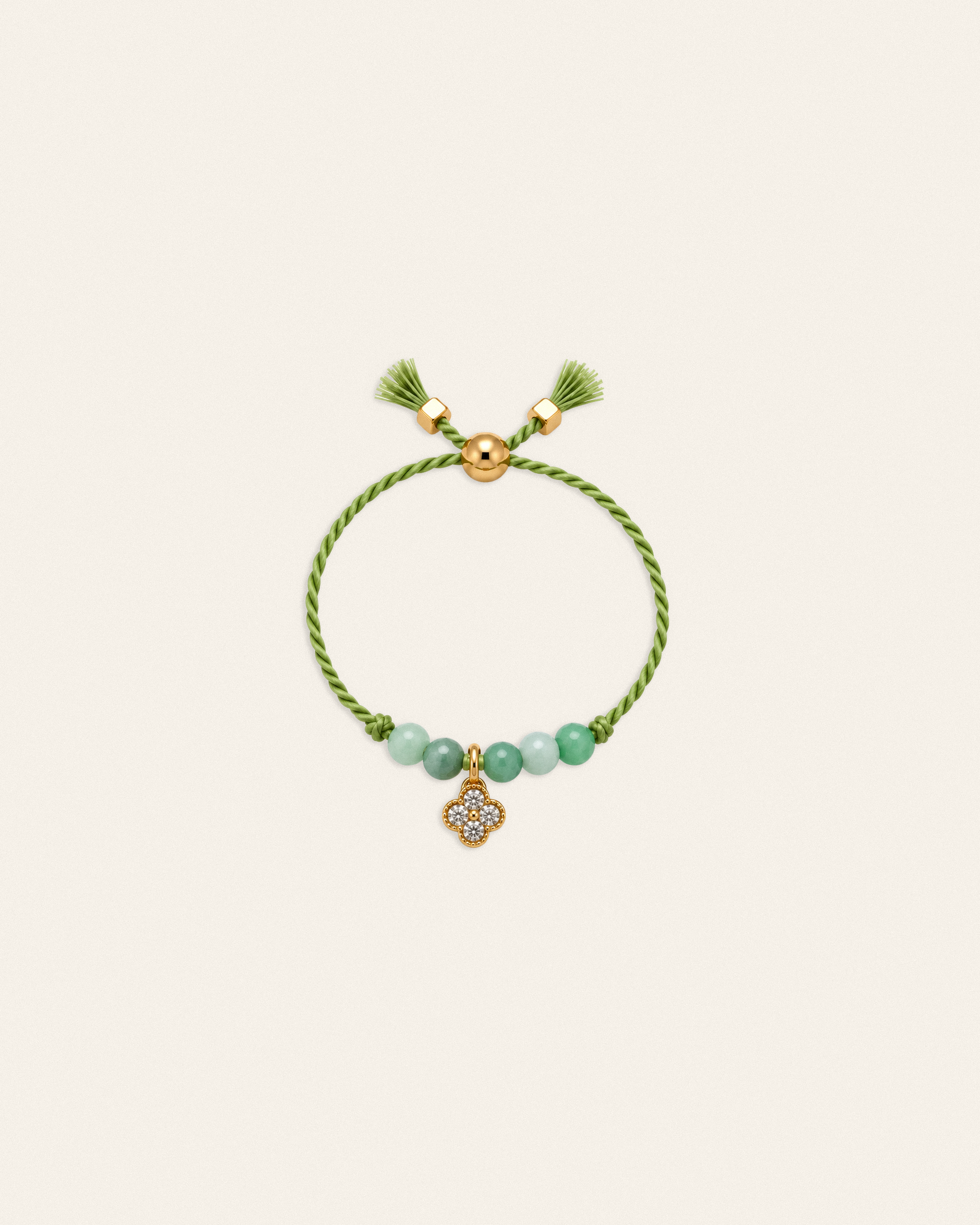 Hariel – bague, blanc vert