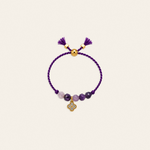 Hariel – bague, blanc violet