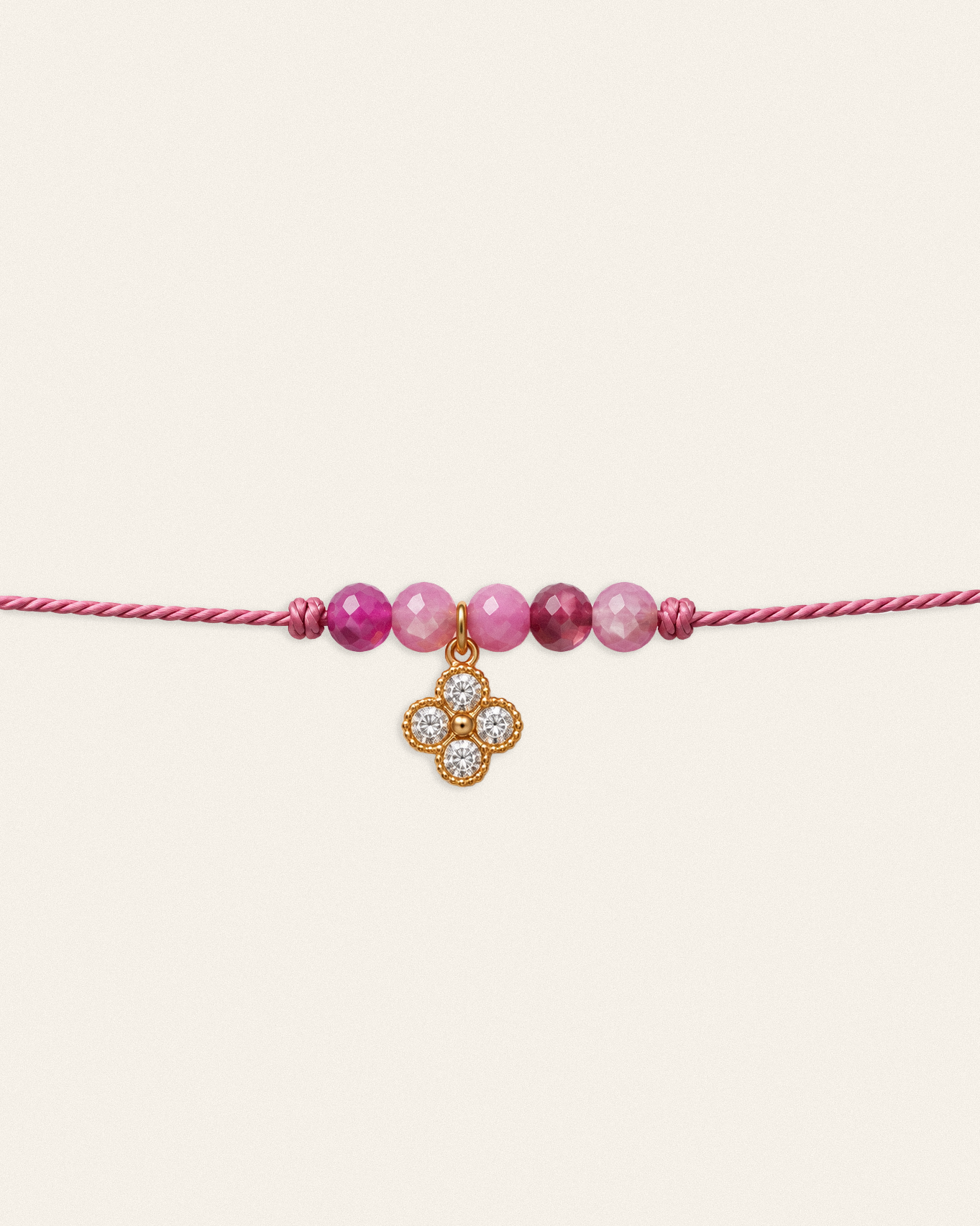Hariel – bracelet, blanc rose