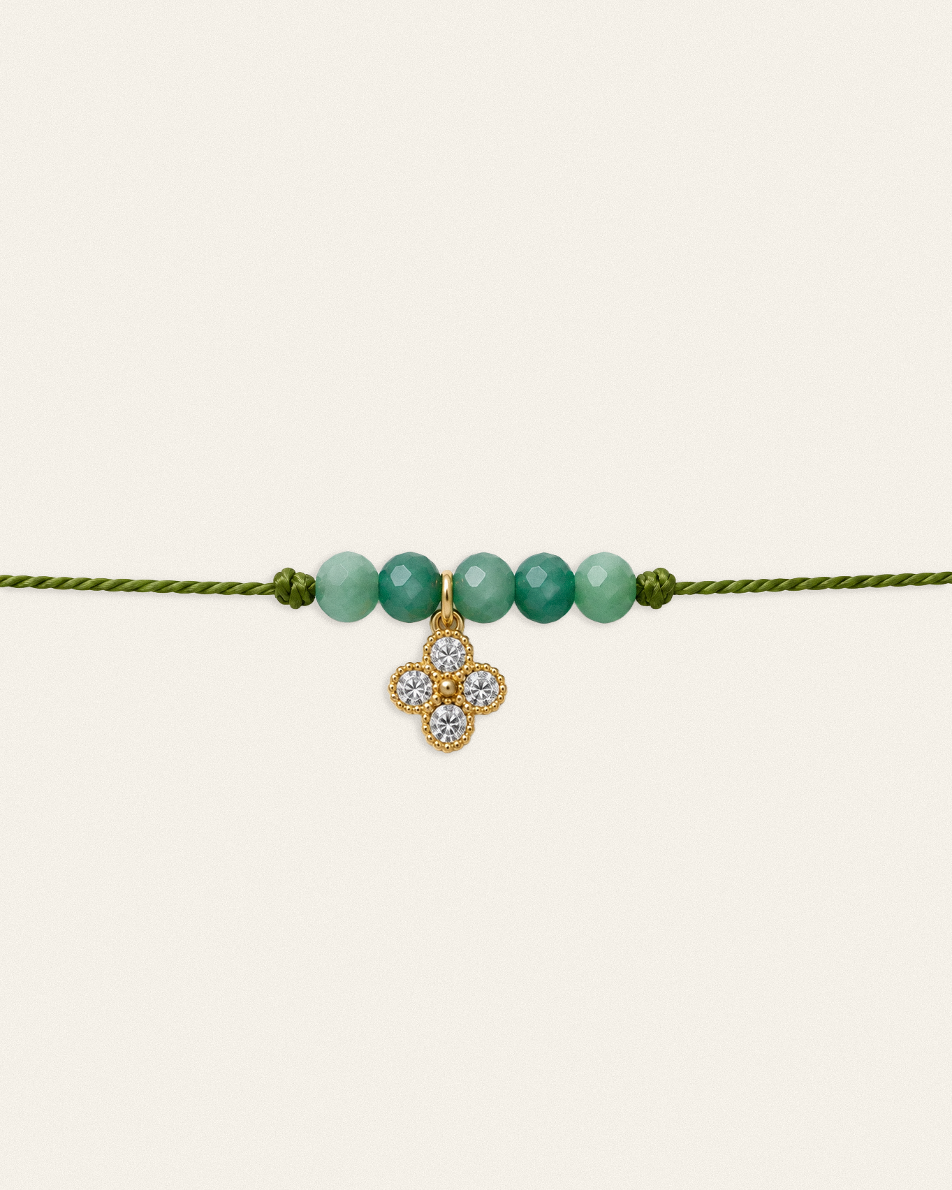 Hariel – bracelet, blanc vert